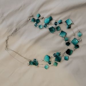 COPY - Blue and silver necklace
